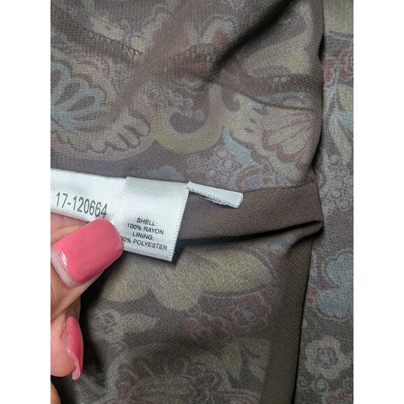 Vintage Loft Women Midi Dress Size 6 Babydoll Floral Cottage Fairy Y2K Romantic - Picture 3 of 10